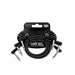 Ernie Ball P06445 Flex Patch Cable 12in - Black - 3 Pack