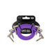 Ernie Ball P06453 Flex Patch Cable 12in - Purple - 3 Pack