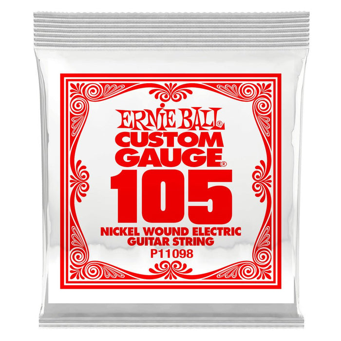 Ernie Ball P11098 .105 Extra Long Nickel Wound Electric Electric Guitar Strings 3 pack