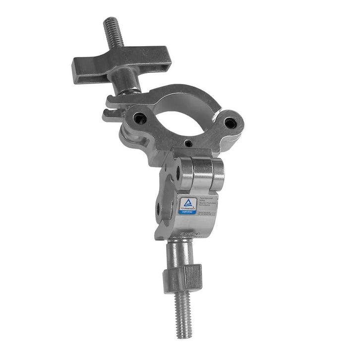 Event Lighting CLAMPDP50S Dual Swivel Pipe Clamp 38 - 51mm Tube (SWL: 300kg) (Silver) (CLAMPDP50S) - Gsus4
