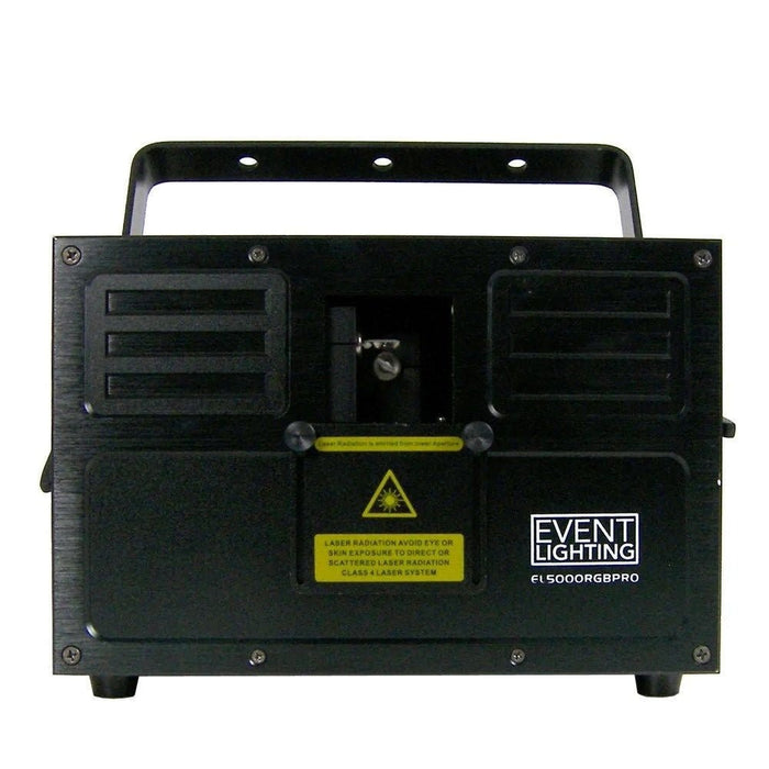 Event Lighting EL5000RGBPRO RGB Animation Laser (5W) w/ Road Case (EL5KPRO) - Gsus4