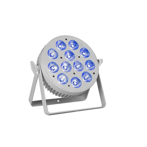 Event Lighting Lite PAR12X12L - WH LED Flat Pro Par 12x12W RGBWAU Stage Wash & IR Remote (White) (PAR12X12L-WH) - Gsus4