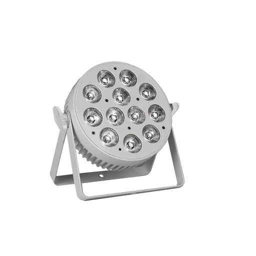 Event Lighting Lite PAR12X12L - WH LED Flat Pro Par 12x12W RGBWAU Stage Wash & IR Remote (White) (PAR12X12L-WH) - Gsus4