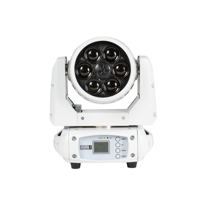 Event Lighting LM6X15W 6x15W LED RGBW Zoom Wash Moving Head (White) (LM6X15W) - Gsus4