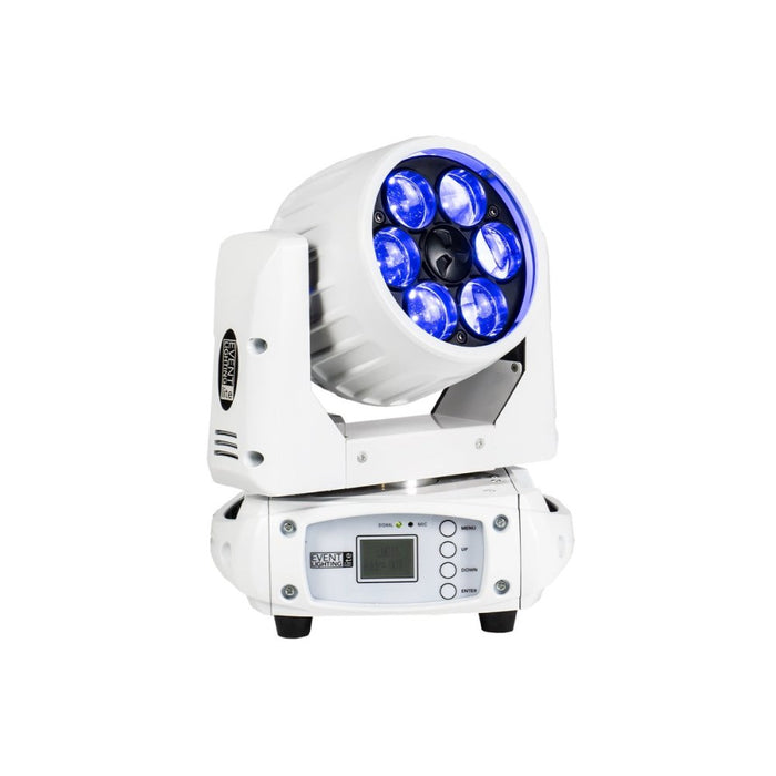 Event Lighting LM6X15W 6x15W LED RGBW Zoom Wash Moving Head (White) (LM6X15W) - Gsus4
