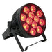 Event Lighting PAR12H LED Flat Pro Par 12x12W RGBWA+UV Stage Wash (Black Finish) (PAR12H) - Gsus4