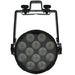 Event Lighting PAR12H LED Flat Pro Par 12x12W RGBWA+UV Stage Wash (Black Finish) (PAR12H) - Gsus4