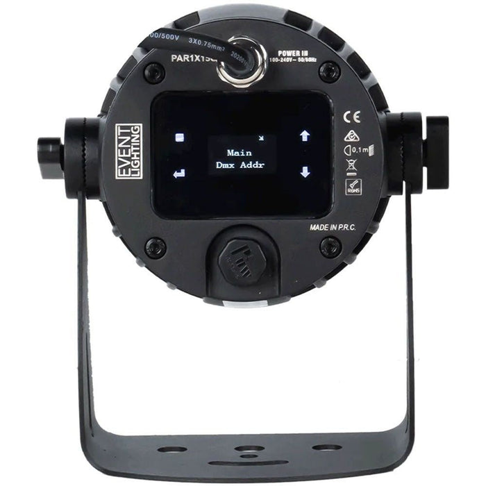 Event Lighting PAR1X15O Outdoor 1x 15W RGBW Pro PAR w/ Wireless DMX (PAR1X15O) - Gsus4