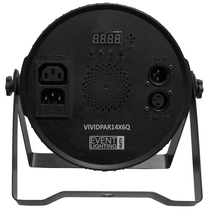 Event Lighting Party VIVIDPAR14X6Q Vivid Series LED Par w/ 14 x 6w RGBW LEDs (VIVIDPAR14X6Q) - Gsus4