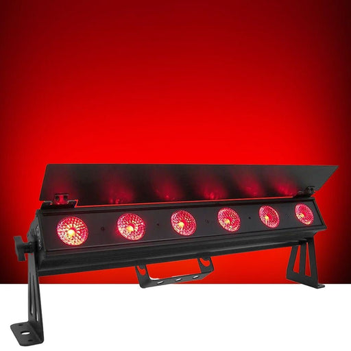 Event Lighting PIXBAR6H LED Pixel Bar 6 x 12W RGBWAU w/ Barndoor & Frost Filter (PIXBAR6H) - Gsus4