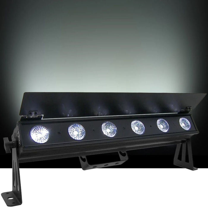 Event Lighting PIXBAR6VW LED Pixel Bar 6 x 6W CW/WW/A w/ Barndoor (PIXBAR6VW) - Gsus4