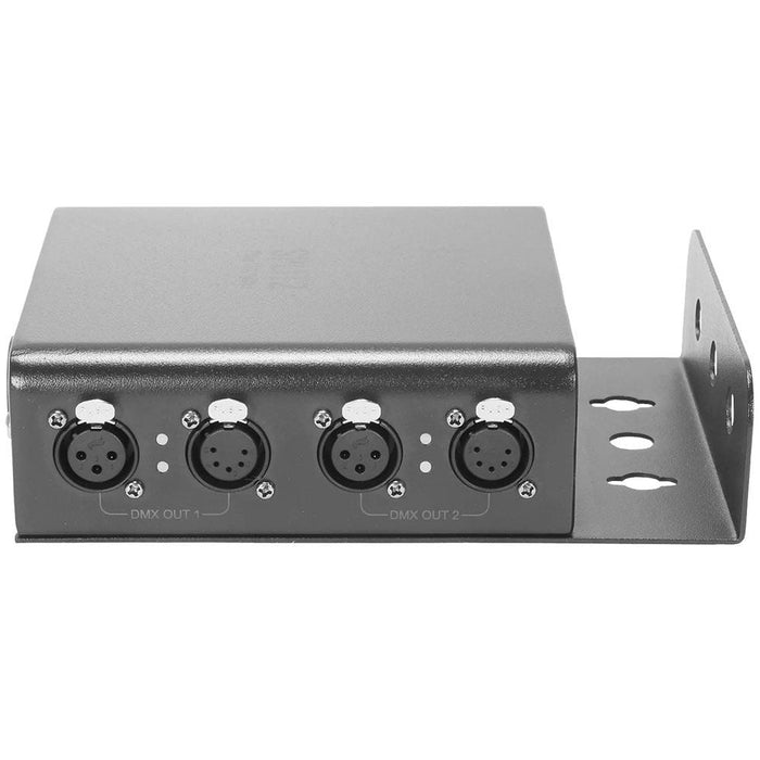Event Lighting SPLIT2 2 - Way Splitter w/ 3/5 - Pin XLR In/ Thru & 2 x 3/5 - Pin Outputs (SPLIT2) - Gsus4