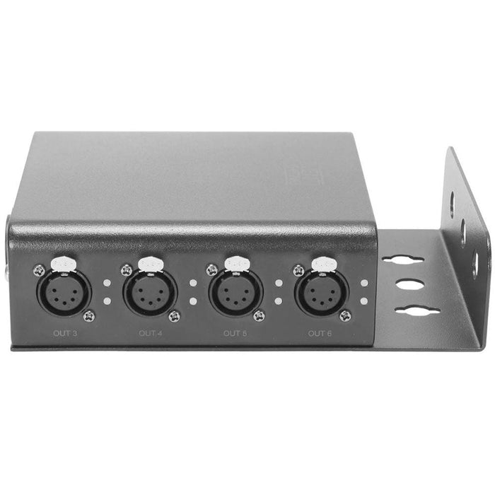 Event Lighting SPLIT6 6 - Way Splitter w/ 5 - Pin XLR In/Thru & 6 Outputs True1 In/Out (SPLIT6) - Gsus4