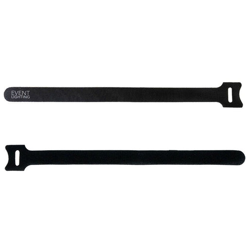 Event Lighting VT50H Heavy Duty Velcro Ties 50 - Pack 18mm x 300mm (Black) (VT50H) - Gsus4