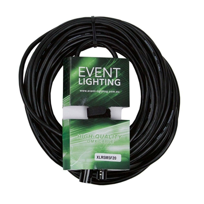 Event Lighting XLR5M5F20 5 - Pin DMX Lead - Red Indicator Ring (20m) (XLR5M5F20) - Gsus4