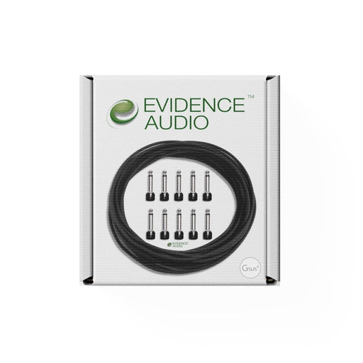 Evidence Audio | Solderless Kit 10 Pack | 10x SiS Plugs Angled & 10FT Monorail Cable | Black (Evidence - SiS - 10Pack) - Gsus4