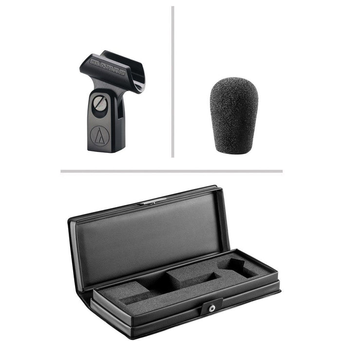 Audio Technica | AT4021 | Small Diaphragm Cardioid Electret Condenser w/ Clamp, Windscreen