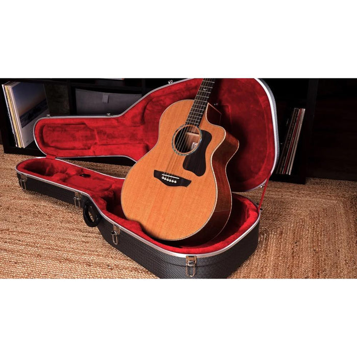 Faith Guitars FG1NCE PJE Legacy Neptune Cutaway Electro Acoustic Guitar - Khaya Mahogany (FG1NCE) - Gsus4