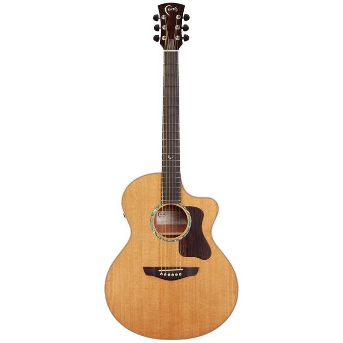 Faith Guitars FG1NCE PJE Legacy Neptune Cutaway Electro Acoustic Guitar - Khaya Mahogany (FG1NCE) - Gsus4