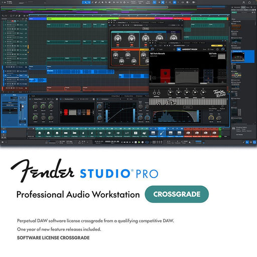 Fender | Studio Pro 8 | Crossgrade From Any Other Daw Software | eLicense (FES-FSP8X) - Gsus4