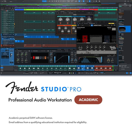 Fender | Studio Pro 8 | Perpetual License | Academic Pricing | eLicense (FES-FSP8A) - Gsus4