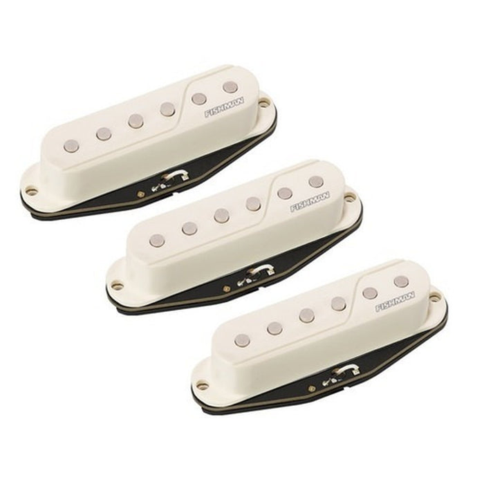 Fishman Fluence Set of Single Coil Pickups for Strat White (FFSTRWH3) - Gsus4