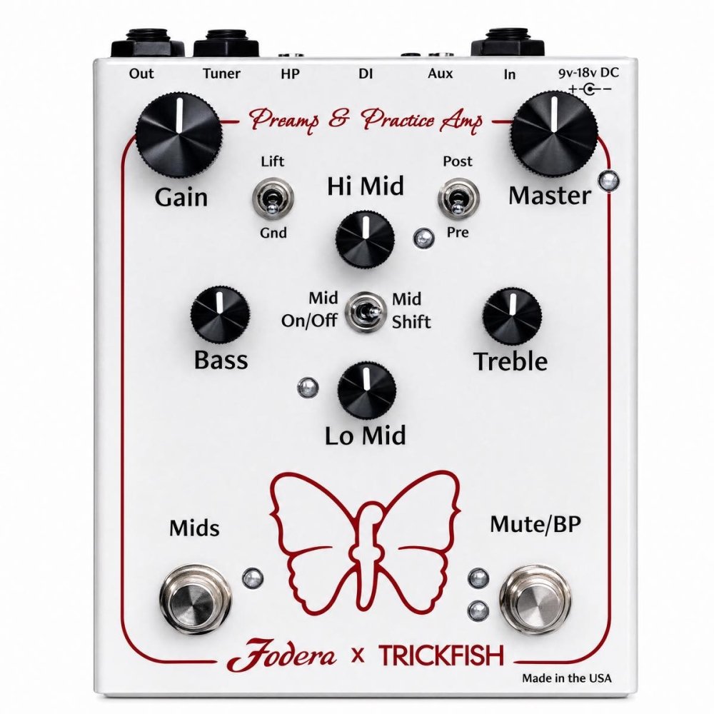 bass preamp pedal with headphone out Fodera x Trickfish & Practice Amp Preamp w/ 4-Band EQ, DI & Amp PRE-ORDER CeLaVi Handschuhe 'Magic' in Onoda Sakamichi Wähle deine Ausführung:Bester Opa Vibrant Valve