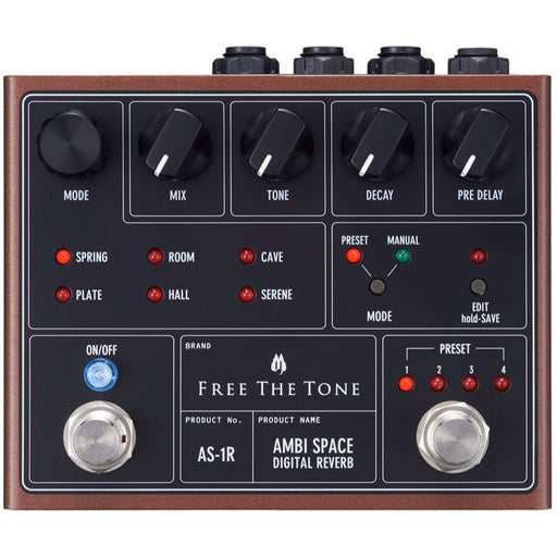 Free The Tone | AMBI SPACE | AS - 1R | 6 - Algorithms Stereo Reverb w/ 32 - Bit DSP (FTT - AS - 1R) - Gsus4