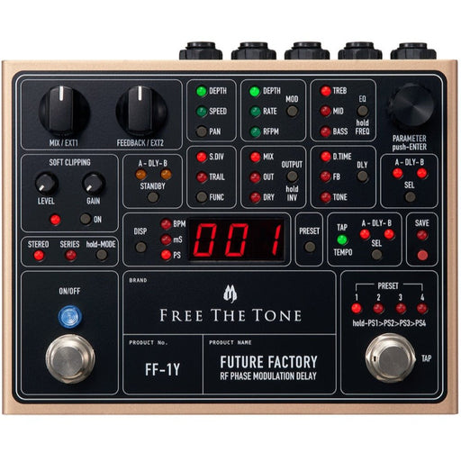 Free The Tone | FUTURE FACTORY | FF - 1Y | Stereo Delay w/ Random Fluctuating Phase Modulation (FTT - FF - 1Y) - Gsus4