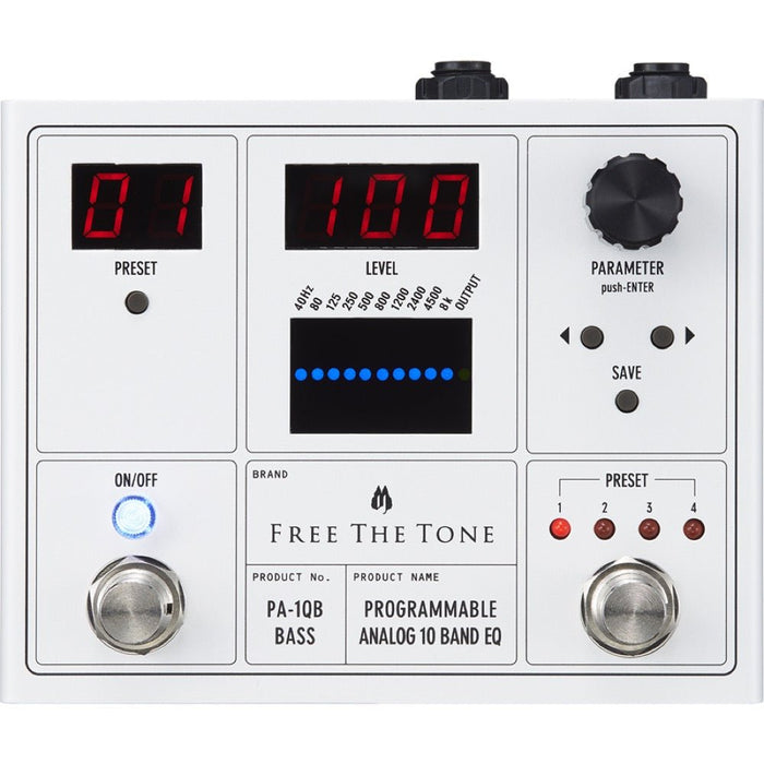 Free The Tone | Programmable Analog 10 - Band EQ | For Bass (PA - 1QB) - Gsus4