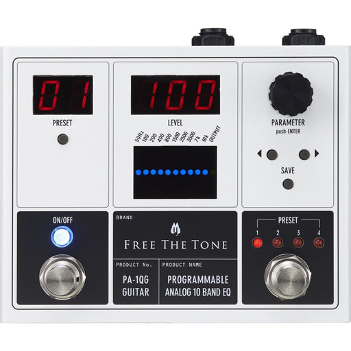 Free The Tone | Programmable Analog 10 - Band EQ | For Guitar (FTT - PA - 1QG) - Gsus4