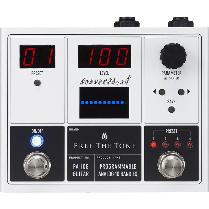 Free The Tone | Programmable Analog 10 - Band EQ | For Guitar (FTT - PA - 1QG) - Gsus4