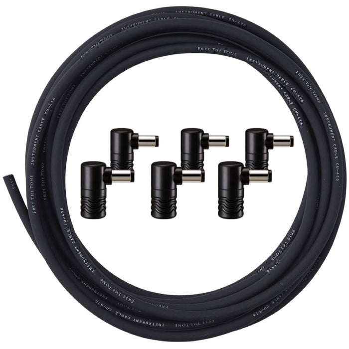 Free The Tone | SOLDERLESS DC Cable Kit | SLK - DCL - 6 | 6x DC Plugs & 3M Cable (SLK - DCL - 6) - Gsus4