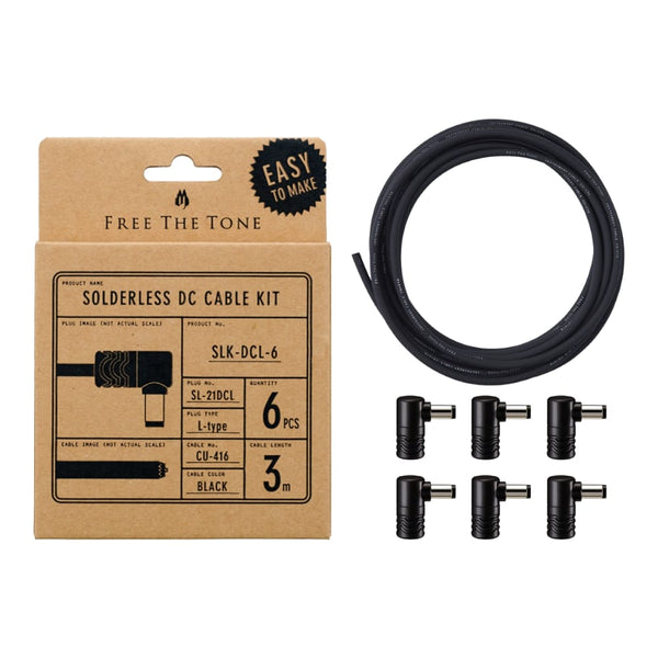 Free The Tone | Solderless DC Cable Kit | SLK-DCL-6 | 6x DC Plugs