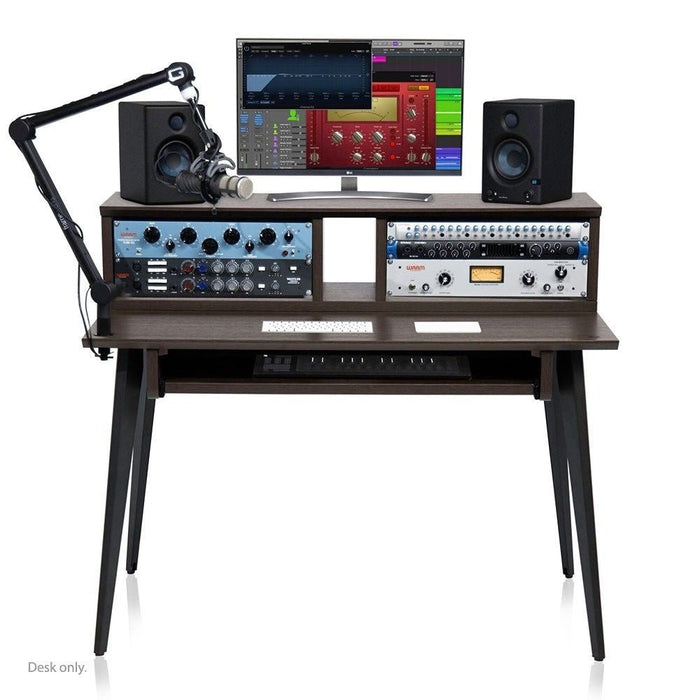 Gator | Elite Series | Studio Furniture Desk For Home Studio (Brown) (488933) - Gsus4