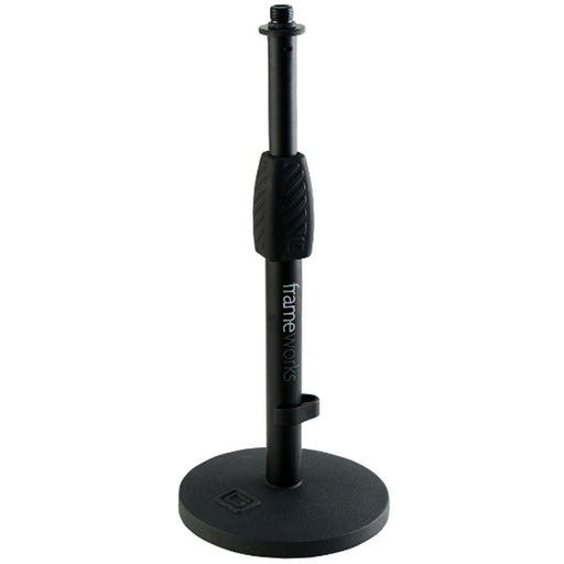 Gator Frameworks GFW - MIC - 0601 Desktop Mic Stand w/ 6inch Round Base (488998) - Gsus4