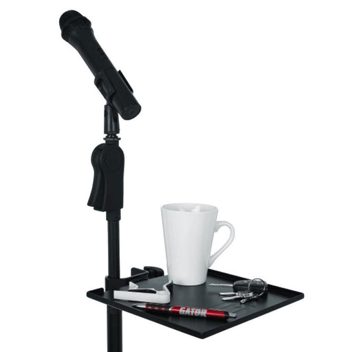 Gator Frameworks GFW - SHELF0909 Microphone Stand Accessory Shelf 9x9inch Clamp - On (488916) - Gsus4