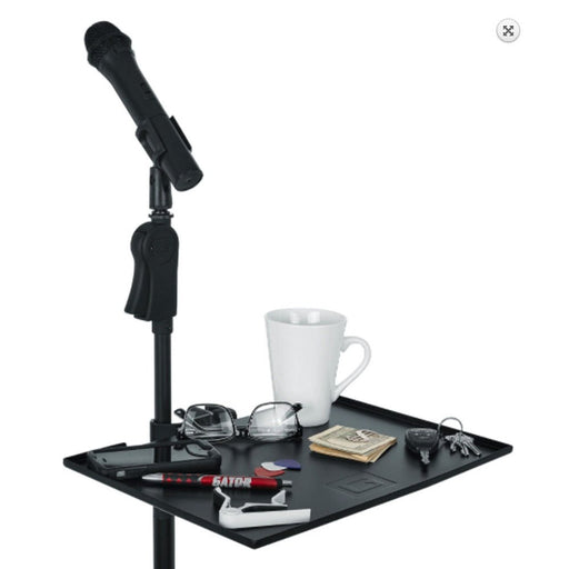 Gator Frameworks GFW - SHELF1115 Microphone Stand Accessory Shelf 11x15inch Clamp - On (488917) - Gsus4