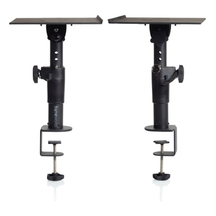 Gator Frameworks GFWSPKSTMNDSKCMP Desktop Studio Monitor Stand Clamp - On (488908) - Gsus4