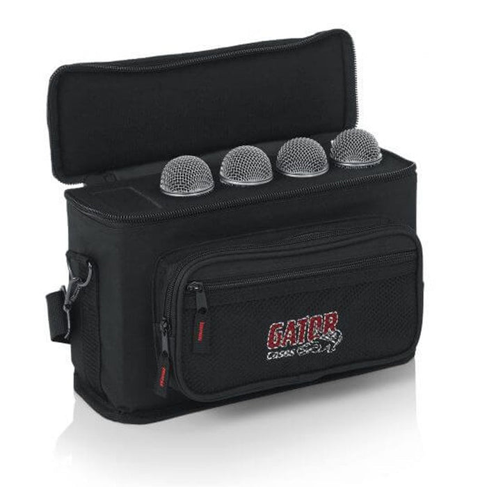 Gator GM - 4 Microphone Padded Gig Bag (Holds 4x Mics) (488345) - Gsus4