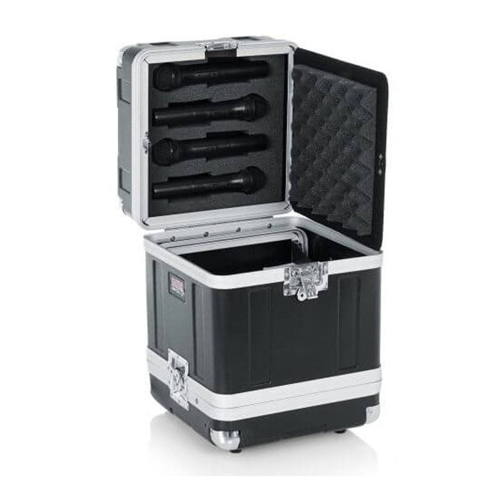 Gator GM - 4WR Molded Wireless Microphone Case (Holds 4x Mics) (488346) - Gsus4