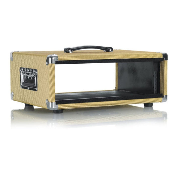 Gator GR - RETRORACK - 3TW Vintage Amp Vibe Rack Case 3U Tweed (488883) - Gsus4