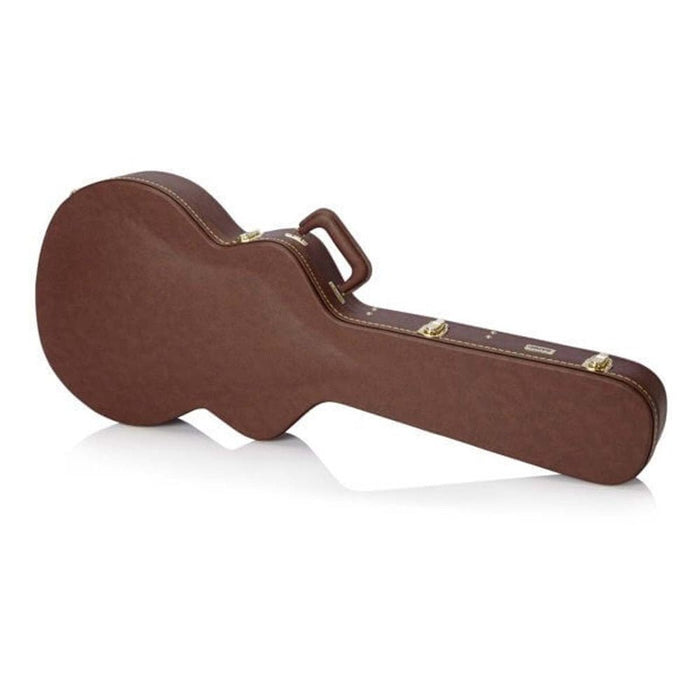 Gator GW - 335 - BROWN Deluxe Wood Case Vintage Brown for Semi - Hollow Guitar (488145) - Gsus4