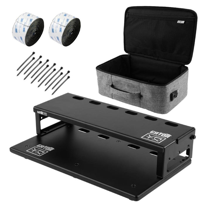 Gator x Vertex | Travel Lite 17" x 10" Pedalboard and Riser w/ Gig Bag (489721) - Gsus4