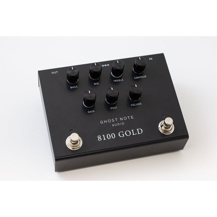 Ghost Note Audio 8100 Gold (Black ) Preamp Pedal based on Marshall Valvestate Amp (GN-8100BK) - Gsus4