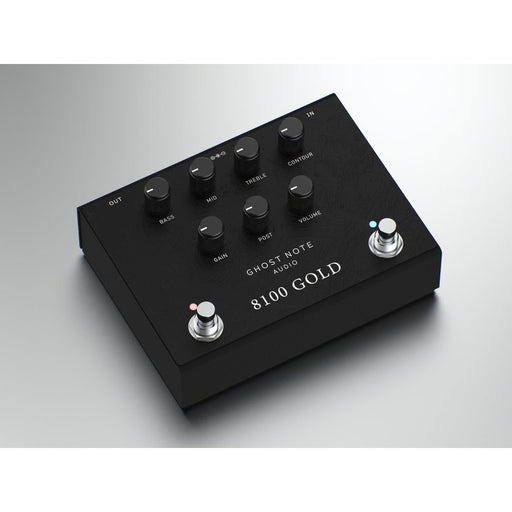 Ghost Note Audio 8100 Gold (Black ) Preamp Pedal based on Marshall Valvestate Amp (GN-8100BK) - Gsus4