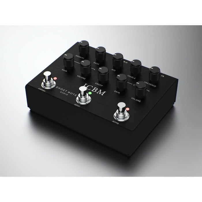 Ghost Note Audio ICBM (Black) Preamp Pedal based on Randall Warhead X2 Amp (GN-ICBMBK) - Gsus4