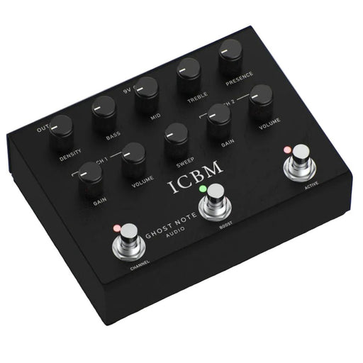 Ghost Note Audio ICBM (Black) Preamp Pedal based on Randall Warhead X2 Amp (GN-ICBMBK) - Gsus4