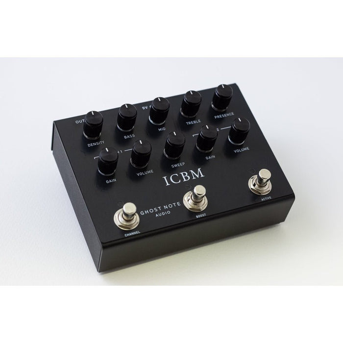 Ghost Note Audio ICBM (Black) Preamp Pedal based on Randall Warhead X2 Amp (GN-ICBMBK) - Gsus4