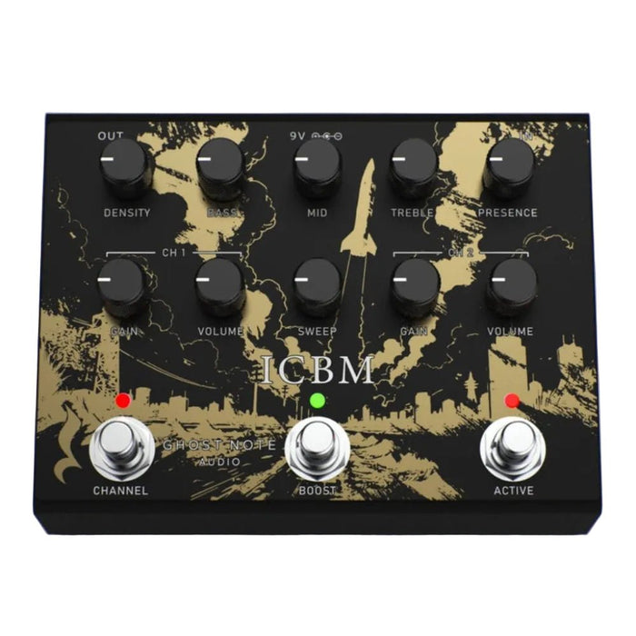 Ghost Note Audio ICBM Preamp Pedal based on Randall Warhead X2 Amp (GN-ICBM) - Gsus4